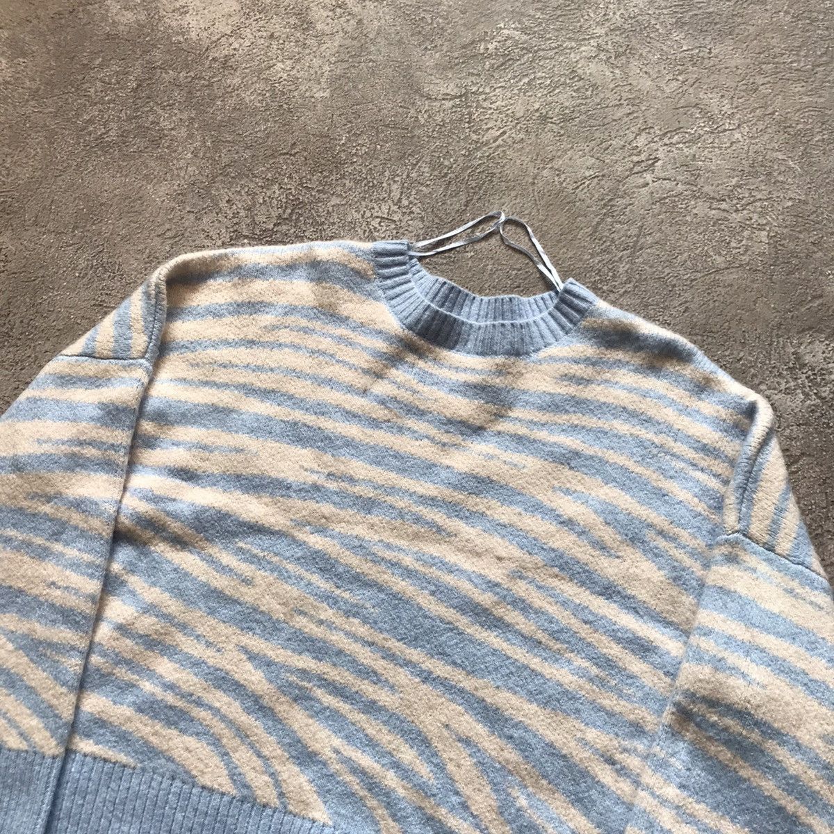 Vintage Vintage 90s Striped Knit Sweater Oversized Y2K Grunge Logo L Size L / US 10 / IT 46 - 1 Thumbnail