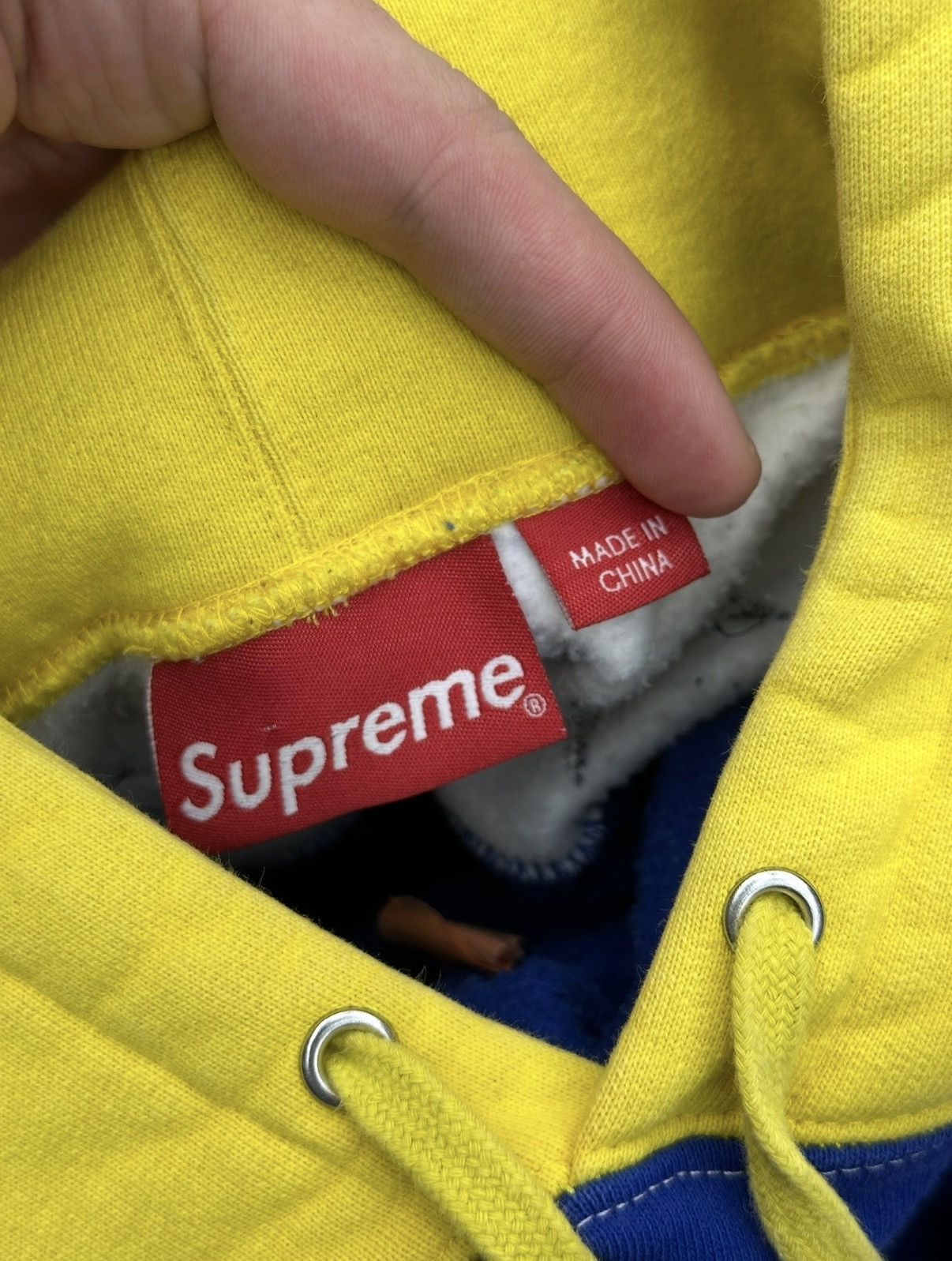 Supreme Supreme Hockey Hooded Sweatshirt ‘Royal’ Blue/Yellow Size US M / EU 48-50 / 2 - 3 Thumbnail