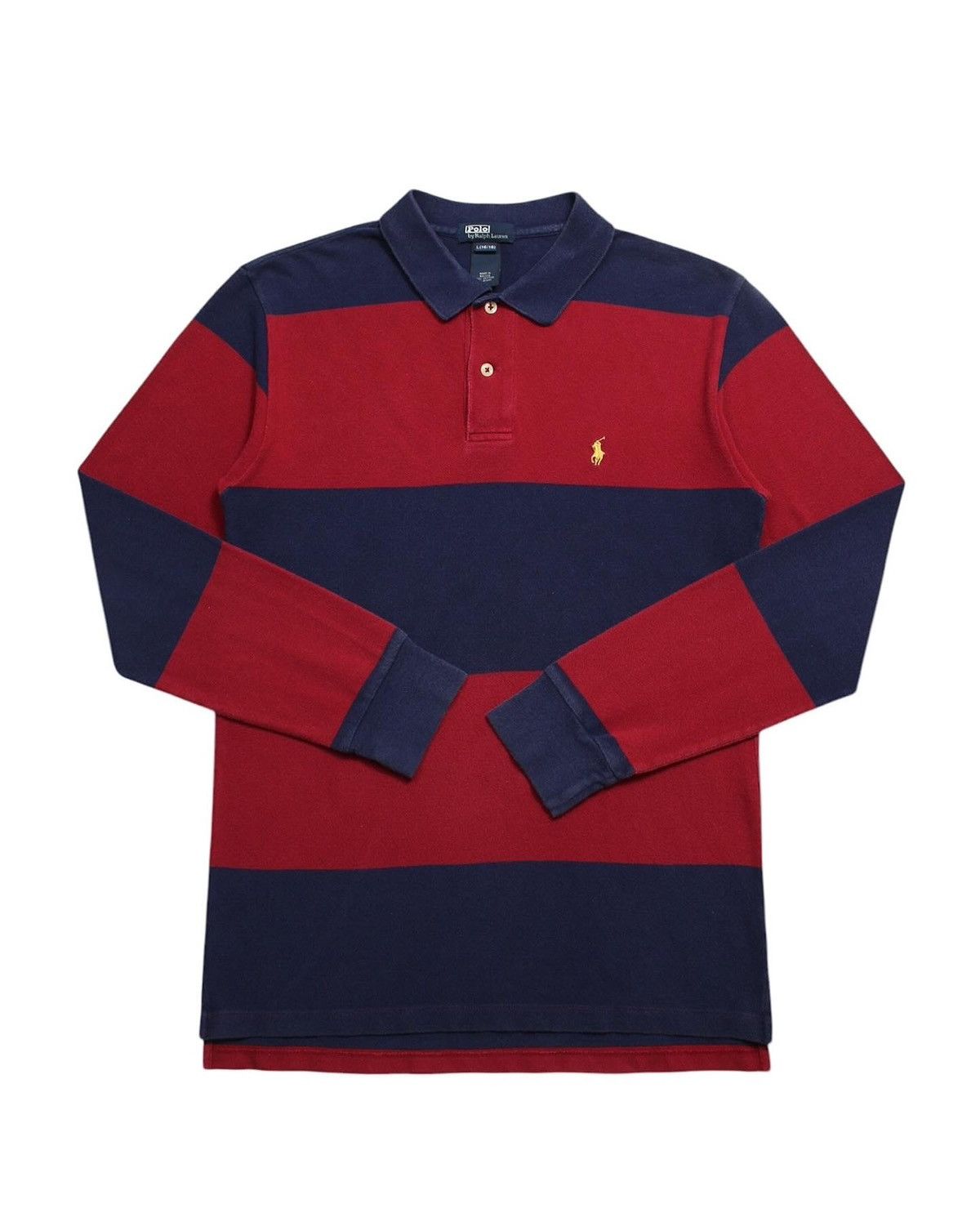 Polo Ralph Lauren 1990S POLO RALPH LAUREN LONG SLEEVE POLO SHIRT Size US L / EU 52-54 / 3 - 1 Thumbnail