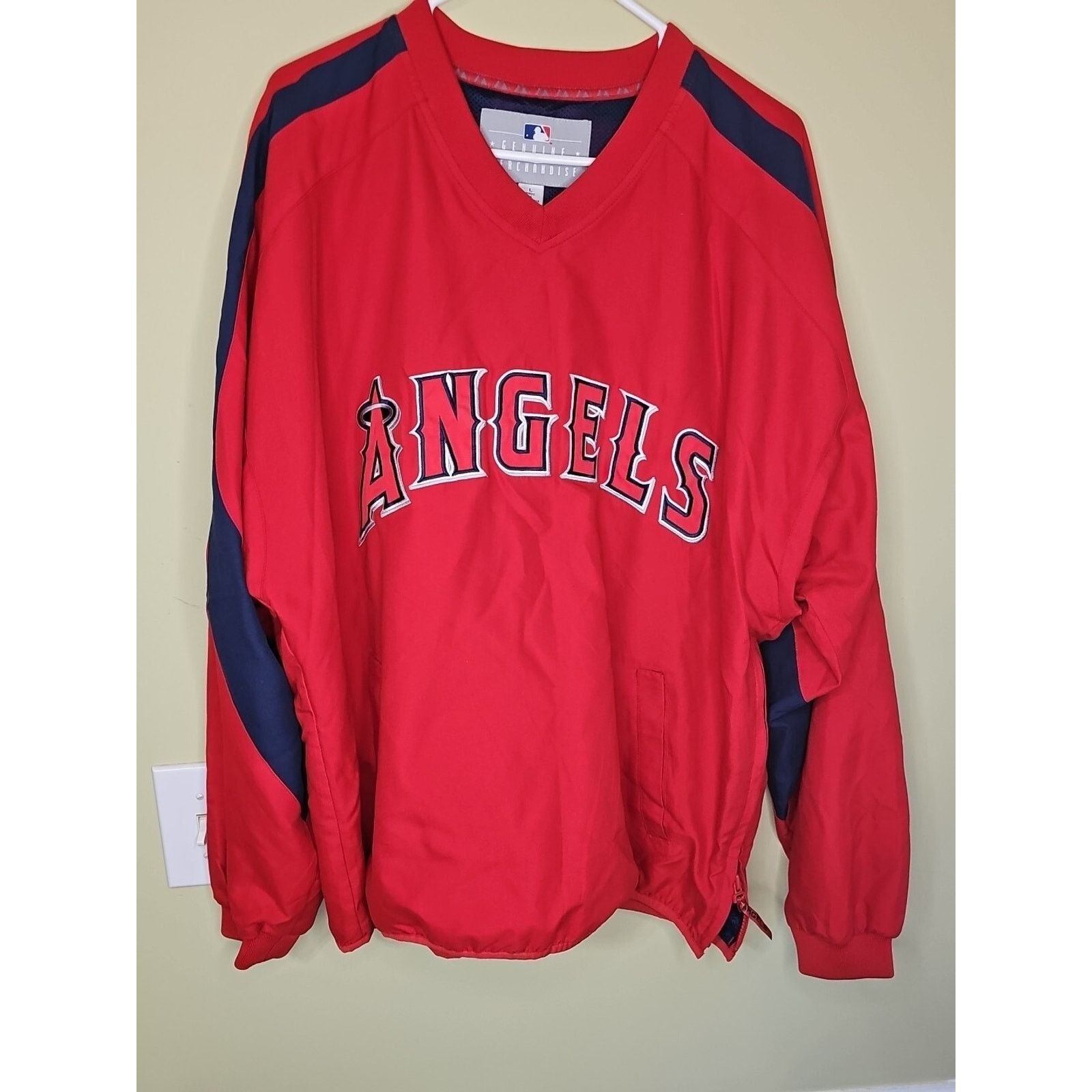 MLB MLB Los Angeles Angels Pullover Jacket Wind Breaker Size L Size US L / EU 52-54 / 3 - 1 Thumbnail