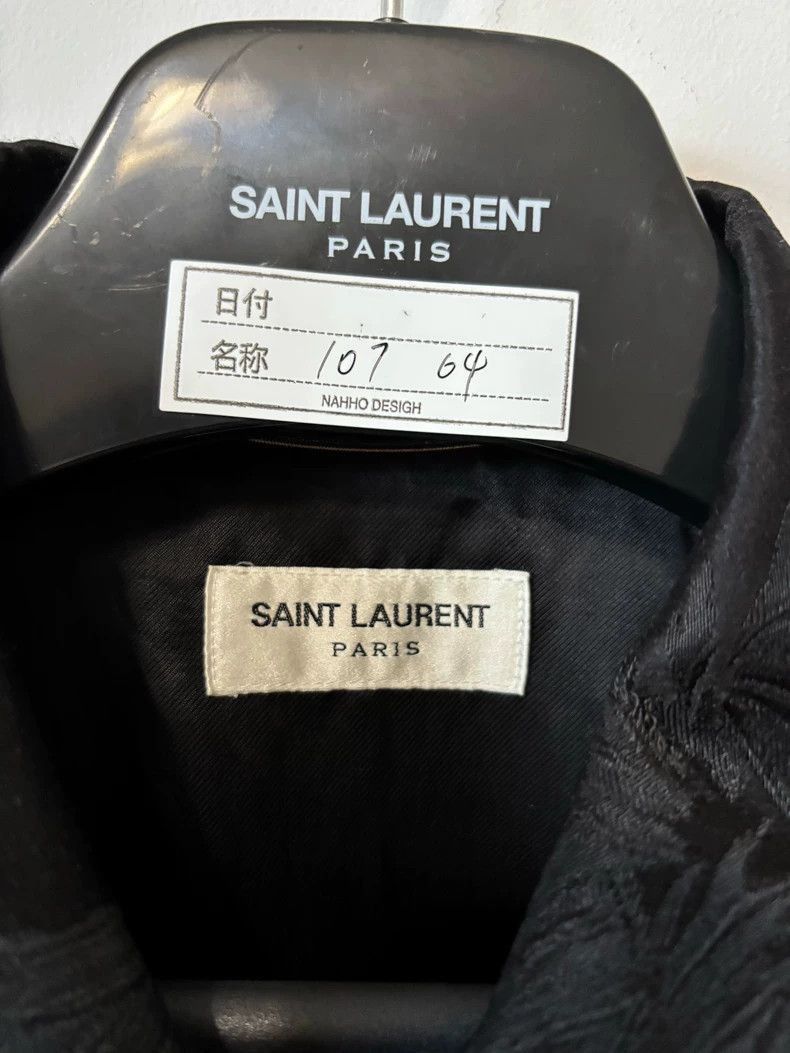 Saint Laurent Paris Saint Laurent 21SS Black Silk Jacket- Size US M / EU 48-50 / 2 - 2 Thumbnail