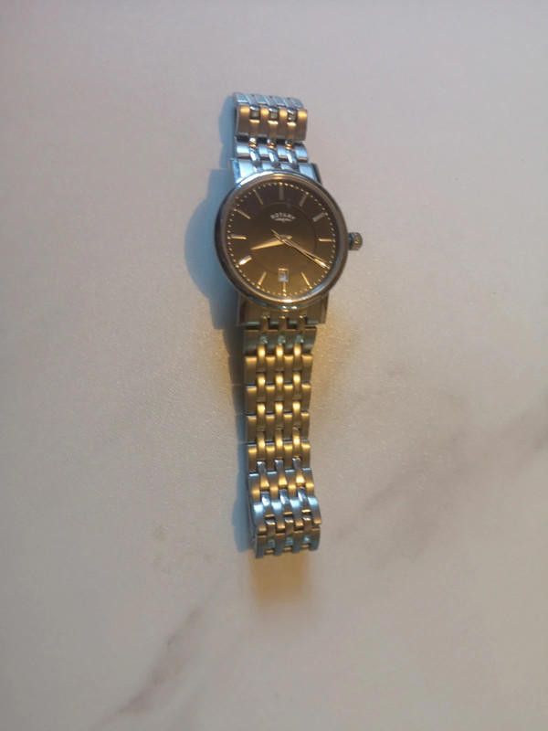 Designer Rotary black dial stainless steel watch Size ONE SIZE - 7 Thumbnail