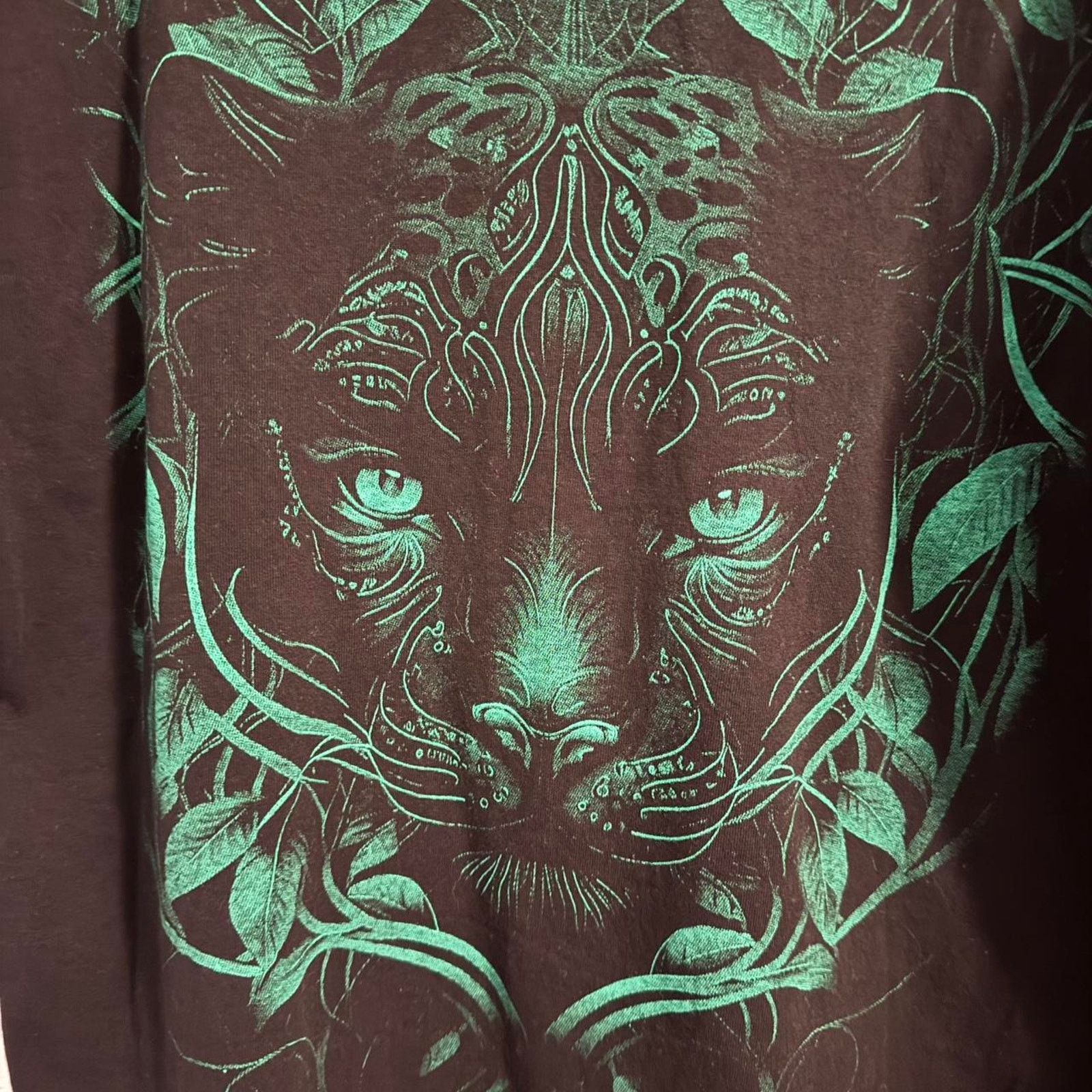 Other Y2K Double-Sided Magical Jaguar Panther Green Gold Grunge Size US M / EU 48-50 / 2 - 6 Thumbnail