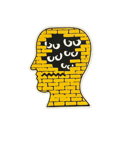 Brain Dead Brain Dead Brick Logohead Sticker Size ONE SIZE - 1 Thumbnail