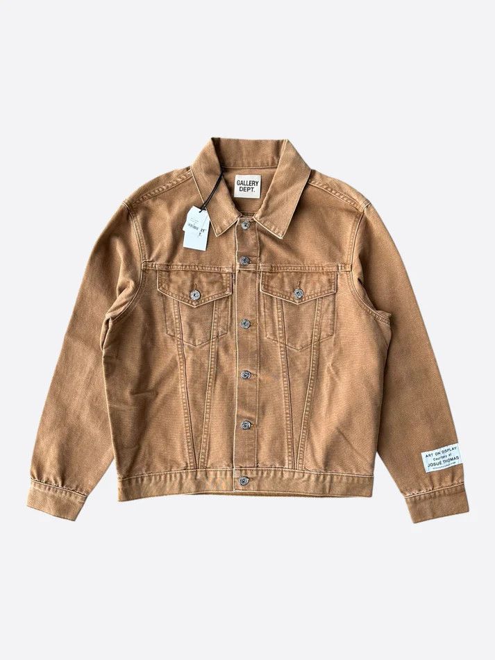 Gallery Dept. o1gr1nt0426 Trucker Jacket in Canvas Tan Size US M / EU 48-50 / 2 - 1 Thumbnail