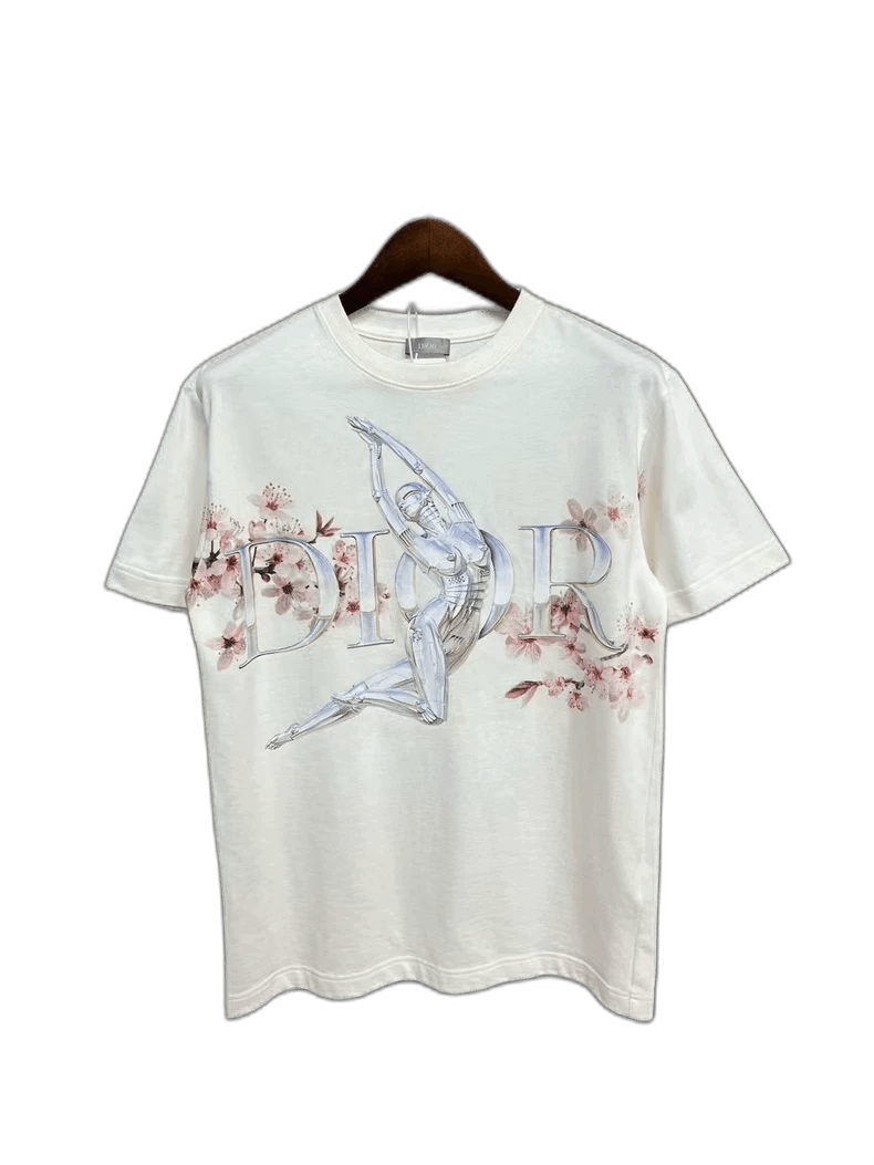 Dior Dior Dior Short Sleeve T-Shirt with Floral Design-2507 Size US S / EU 44-46 / 1 - 1 Thumbnail