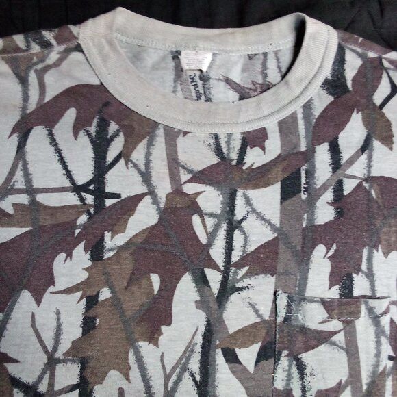 Mirage Vintage Mirage Oak Camo Autumn Fall Long Sleeve T-Shirt Size US XL / EU 56 / 4 - 1 Thumbnail