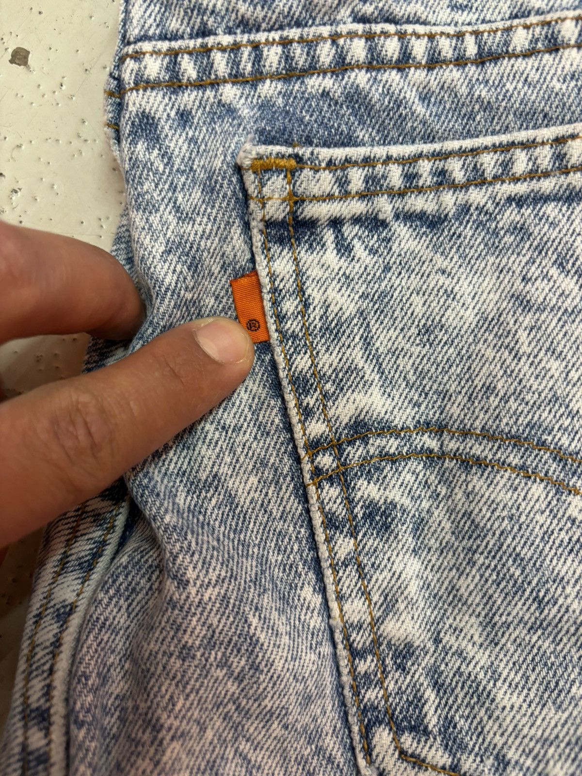 Levi's × Levi's Vintage Clothing × Vintage ***FINAL DROP***RARE 80s LEVIS ORANGE TAB ACID WASH 40 Size US 40 / EU 56 - 4 Thumbnail
