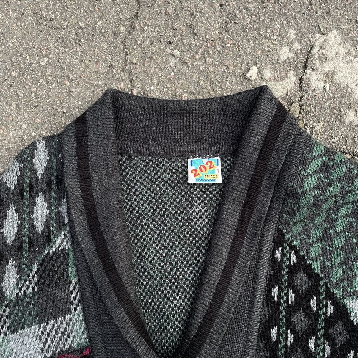 Vintage Vintage Knit Cardigan Size M Geometric Pattern Herringbone Size US M / EU 48-50 / 2 - 3 Thumbnail