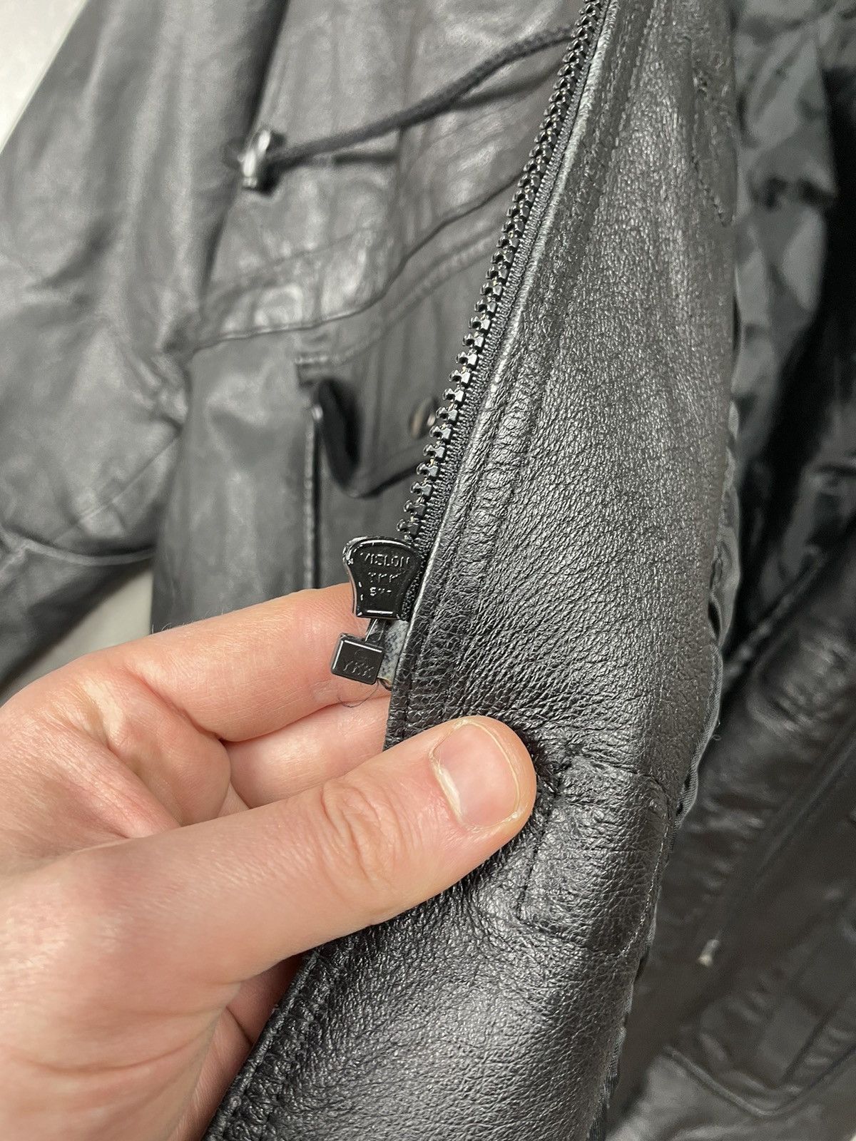 Genuine Leather × Vintage × Wilsons Leather Wilsons Vintage Genuine Leather Black Duffel Coat Jacket Size US XL / EU 56 / 4 - 13 Thumbnail