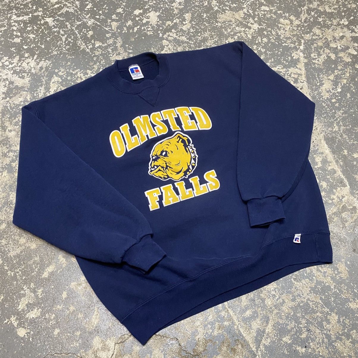 Russell Athletic × Vintage Vintage Russell Athletic Olmsted Falls Navy Boxy Crewneck US Size US XL / EU 56 / 4 - 10 Thumbnail