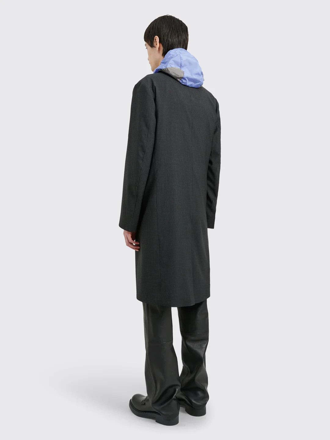 Tres Bien 💚 Très Bien Peak Lapel Coat Virgin Wool Black Check NEW Size US S / EU 44-46 / 1 - 4 Thumbnail