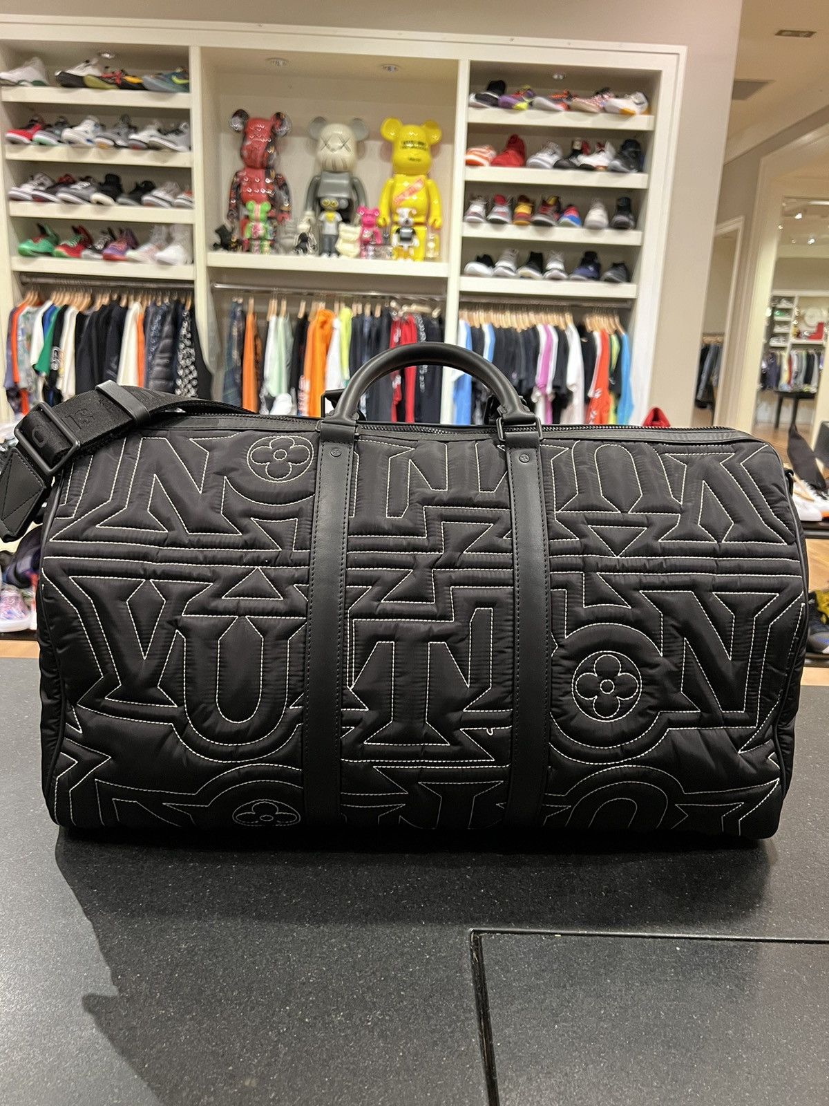 Louis Vuitton Louis Vuitton Nylon Embroidered Keepall Snow Capsule Duffle Size ONE SIZE - 6 Thumbnail