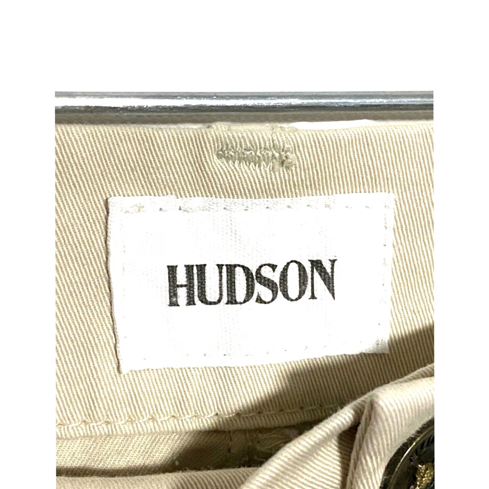 Hudson Hudson Chino Shorts Men 38 Khaki Flat Front Cargo Pocket Stretch Cotton Elastane Beige Casual Preppy Summer 38 Mens Size US 38 / EU 54 - 4 Thumbnail
