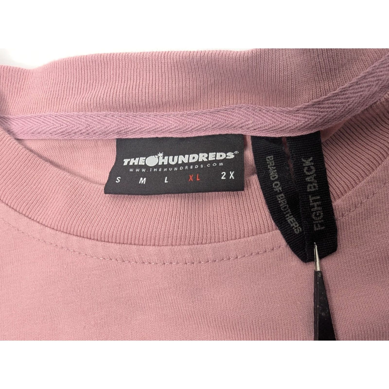 The Hundreds The Hundreds Pink Rhinestone Logo Crewneck Shirt XL Men Short Sleeve Crew Neck Tee Size US XL / EU 56 / 4 - 7 Thumbnail