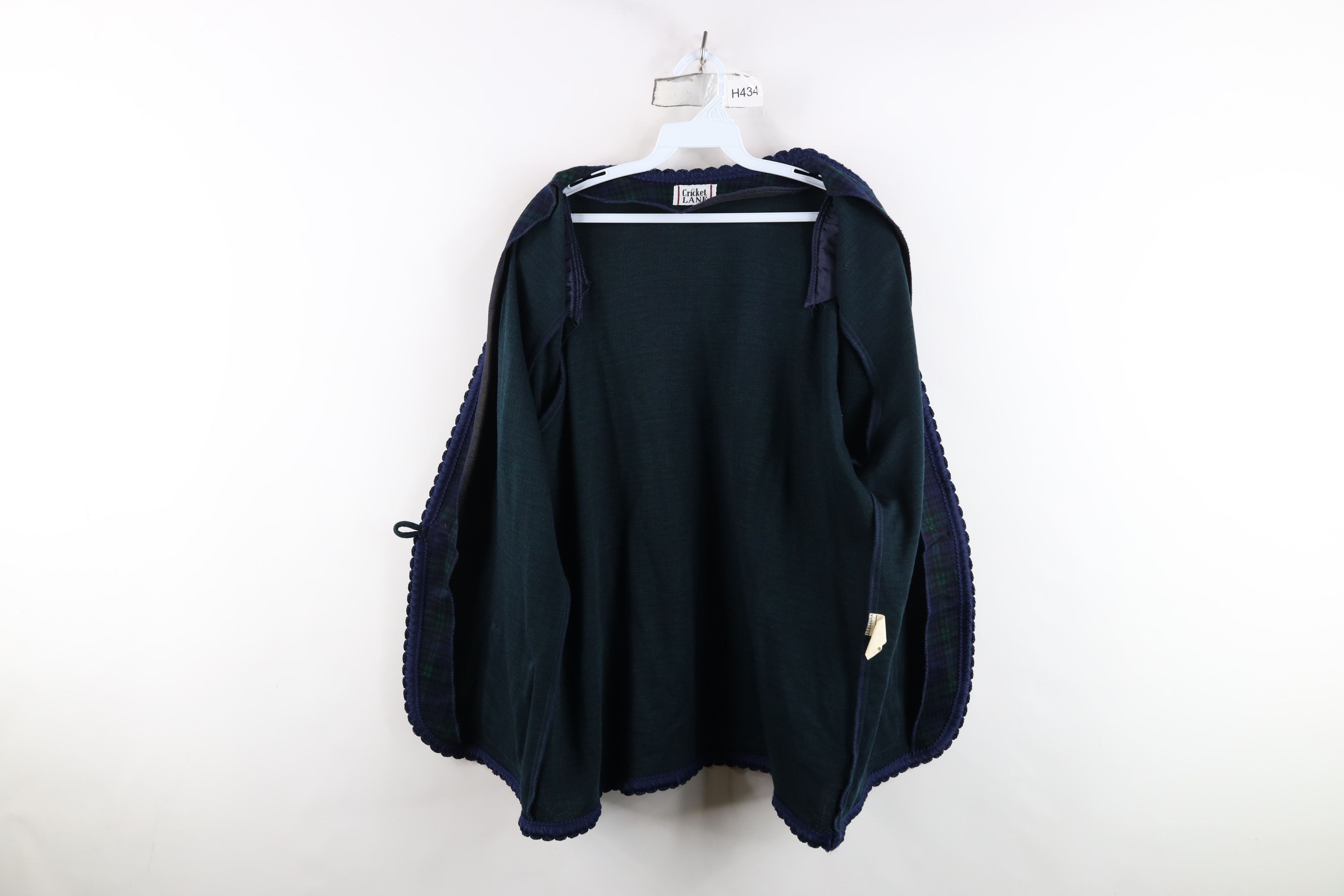 Vintage Vintage 90s Streetwear Blazer Cardigan Sweater Plaid USA Size XXL / US 16-18 / IT 52-54 - 10 Thumbnail