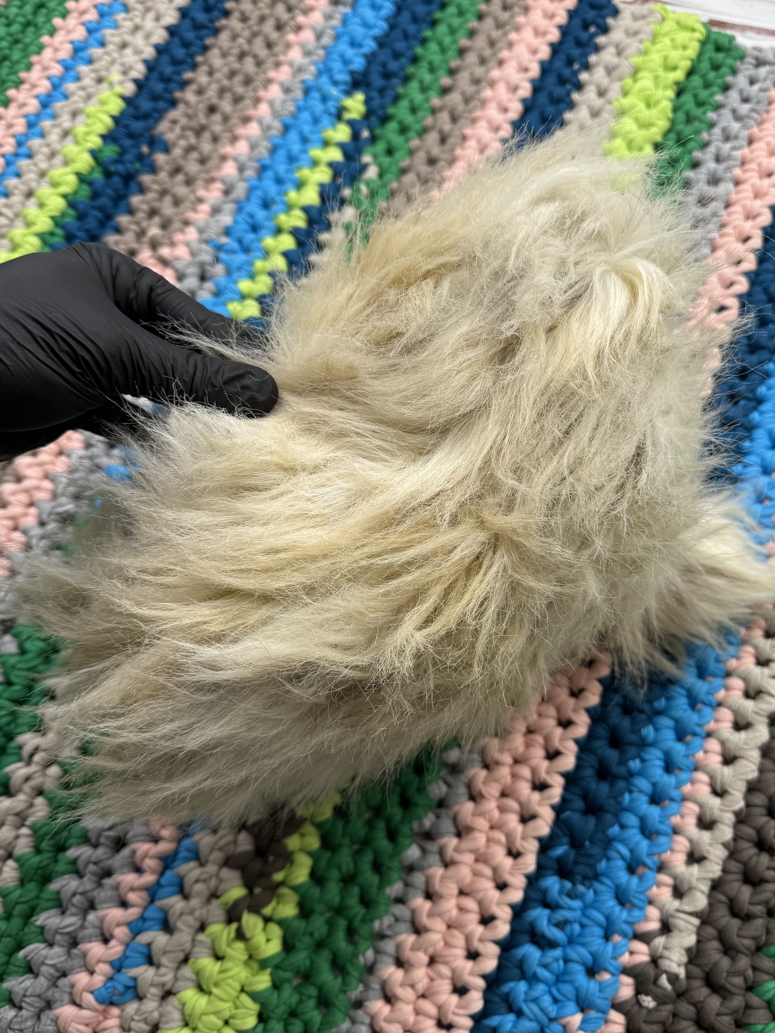 Japanese Brand Vintage Faux Fur Handle Bag (ET1) Size ONE SIZE - 3 Thumbnail