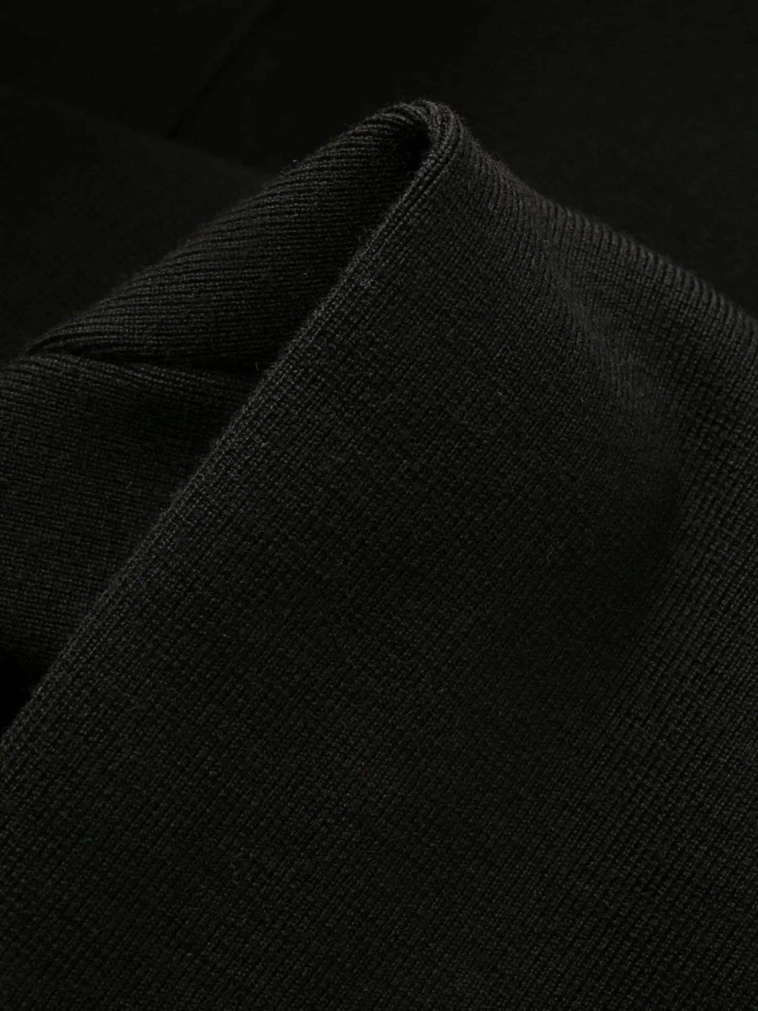 Saint Laurent Paris o1s1wg111124 Strapless Dress in Wool in Black Size XL / US 12-14 / IT 48-50 - 6 Thumbnail