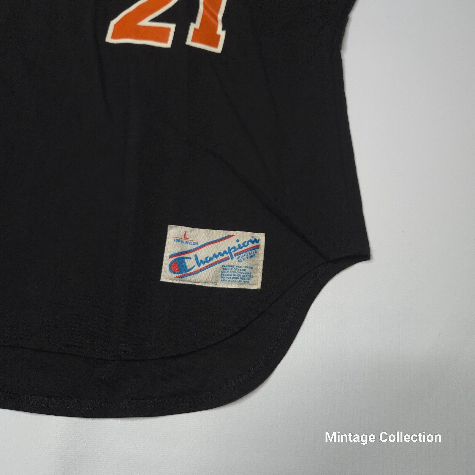 Champion VINTAGE 1980's CHAMPION BLACK PANTHERS #21 BASEBALL JERSEY L Size US L / EU 52-54 / 3 - 6 Thumbnail