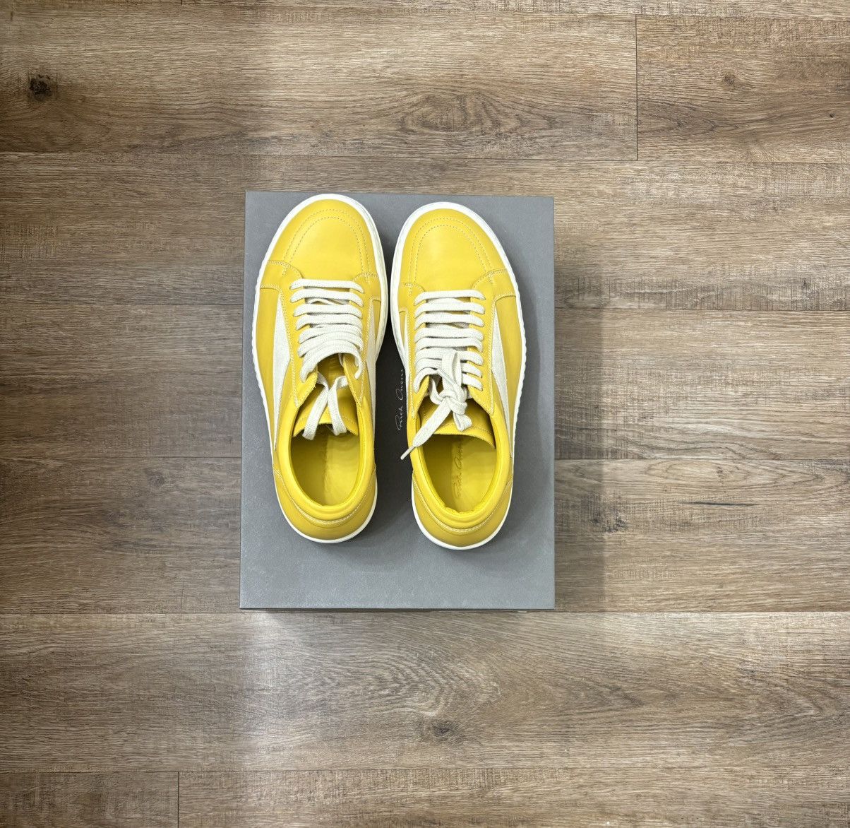 Rick Owens **RARE Rick Owens Vintage Sneak Lemon/Milk/Milk Size US 7 / EU 40 - 6 Thumbnail