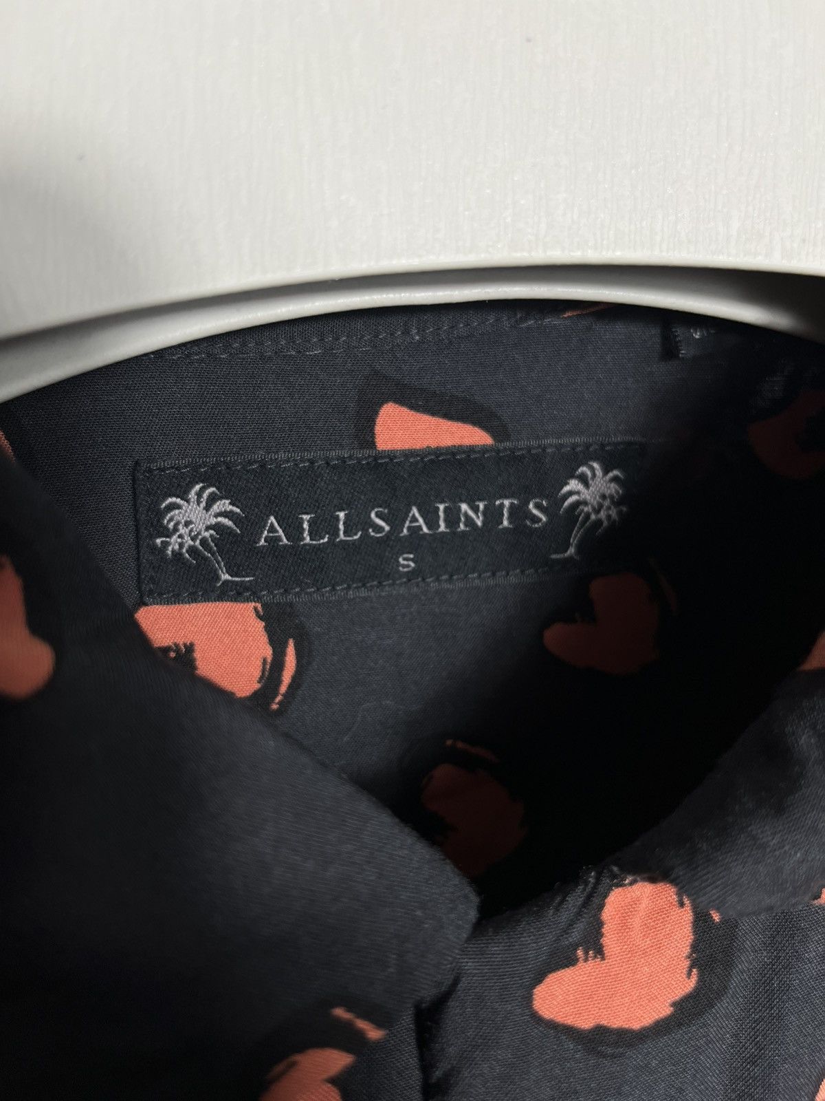 Allsaints Allsaints romanza ss shirt viscose mens heart monogram shirt Size US S / EU 44-46 / 1 - 3 Thumbnail