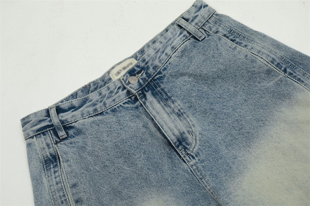 Vintage Men's American street loose wide-leg washed scimitar jeans Size US 32 / EU 48 - 3 Thumbnail
