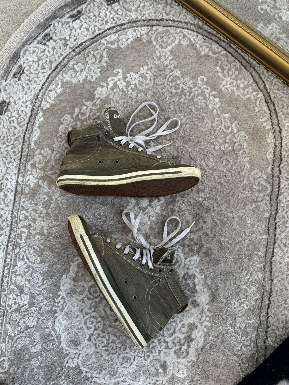 Diesel Vintage 90's Diesel Distressed Sneakers Washed Faded Shoes Size US 8.5 / EU 41-42 - 2 Thumbnail