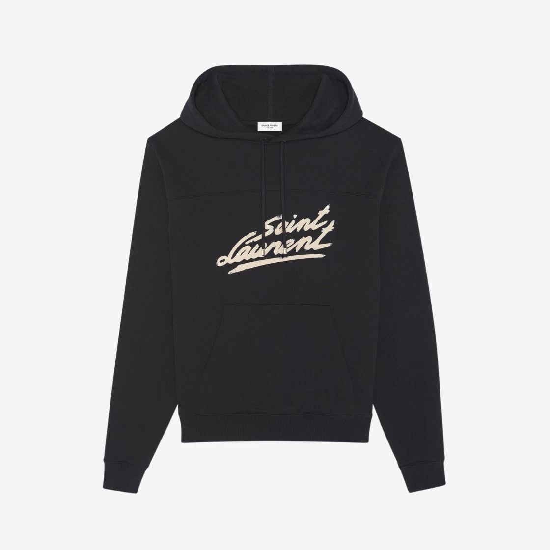 Saint Laurent Paris o1s1wg111124 "Saint Laurent" '50s Signature Hoodie in Black Size US XS / EU 42 / 0 - 1 Thumbnail