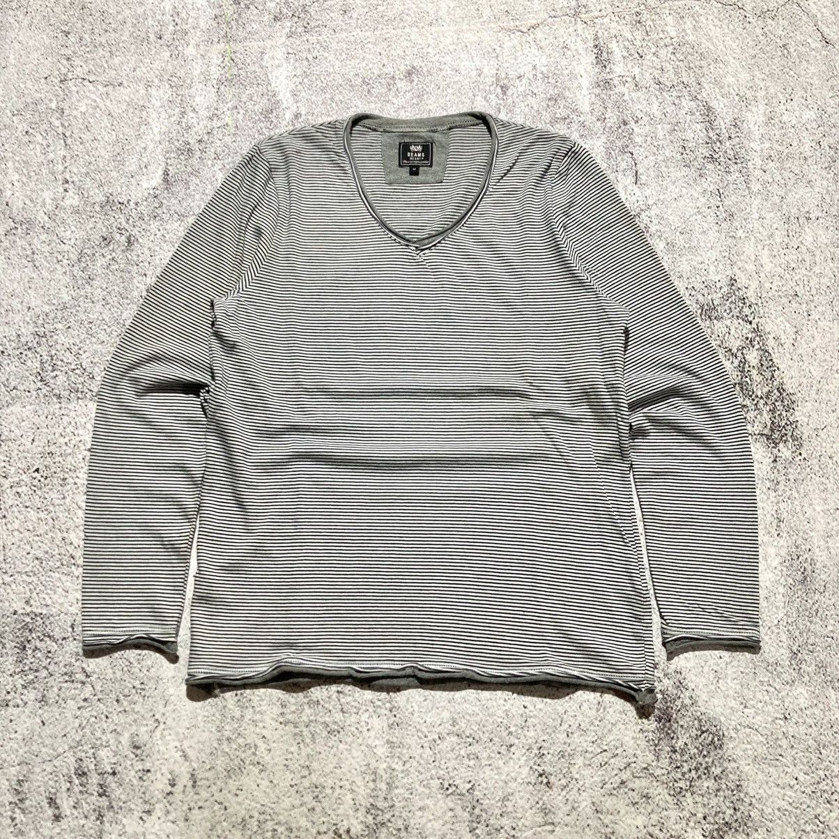Beams Japan 2000s Beams Heart Double Layer Striped Longslevee Lgb Style Size US M / EU 48-50 / 2 - 1 Thumbnail