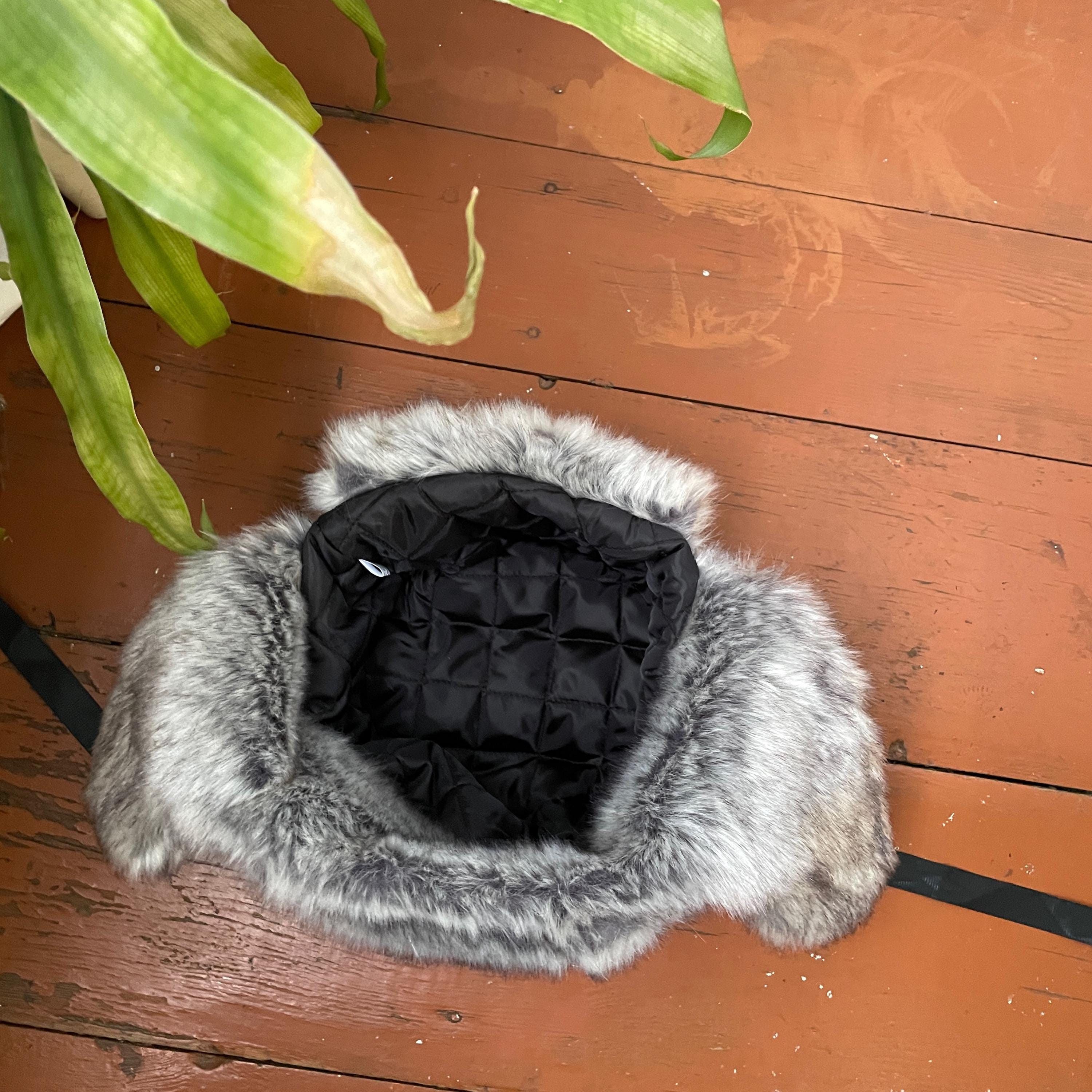 Other Alt Ushanka Fuzzy Trapper Fur Hat y2k streetwear grunge alt Size ONE SIZE - 2 Thumbnail