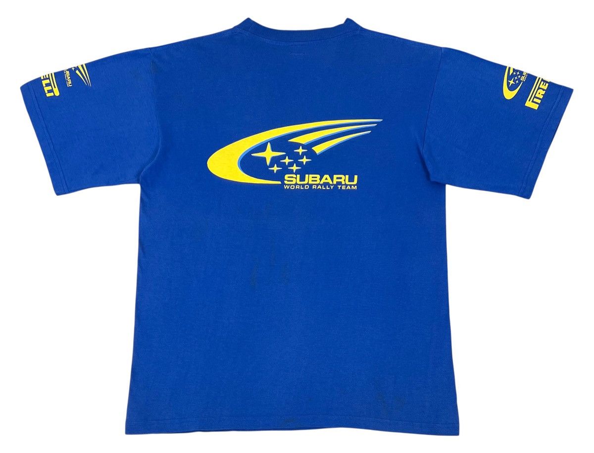 Japanese Brand Vintage SUBARU Sti x PIRELI Racing Team Shirt Size US L / EU 52-54 / 3 - 2 Thumbnail