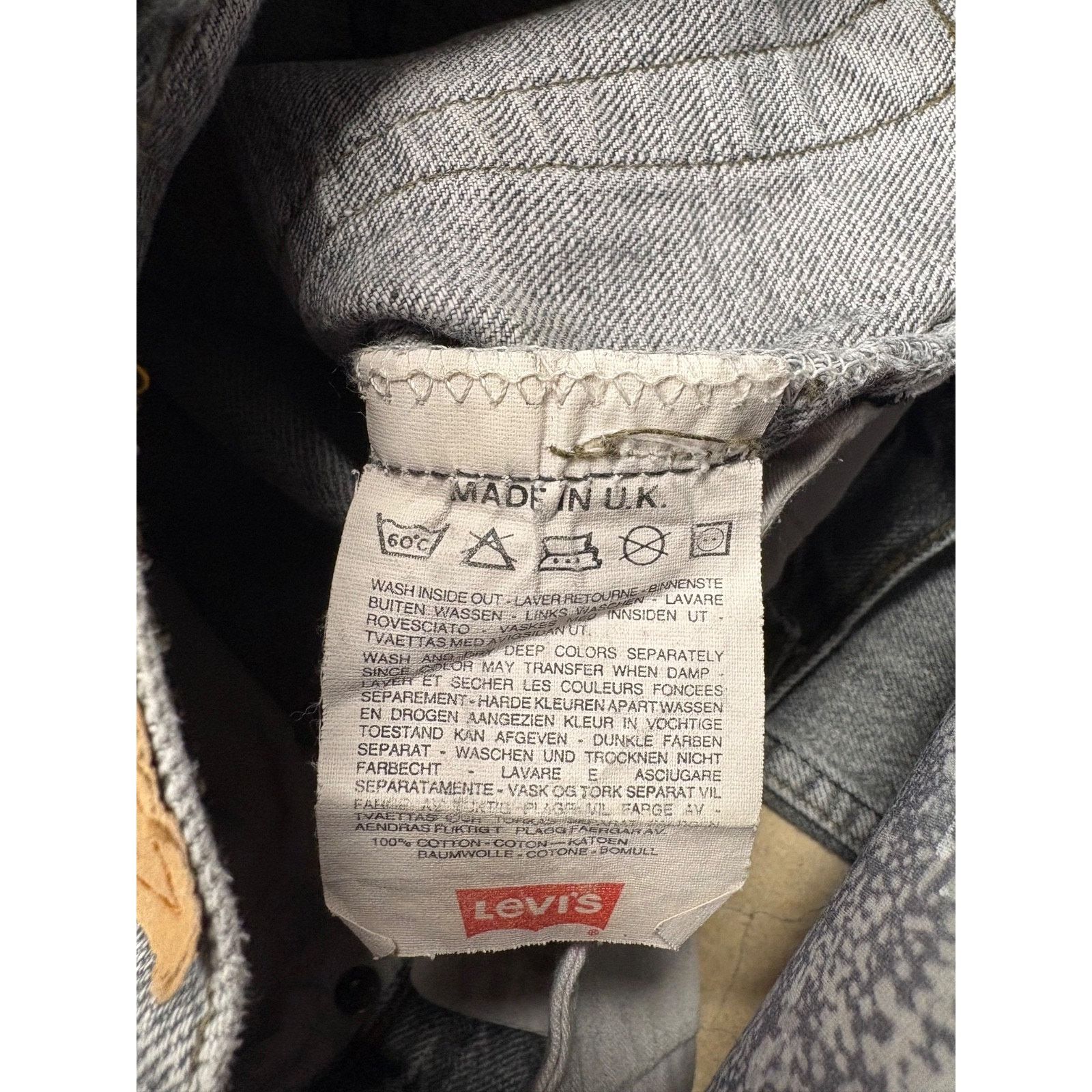 Levi's VTG Levi’s 518 Gray Dark Wash 90s Straight Jeans UK Made Size US 30 / EU 46 - 2 Thumbnail