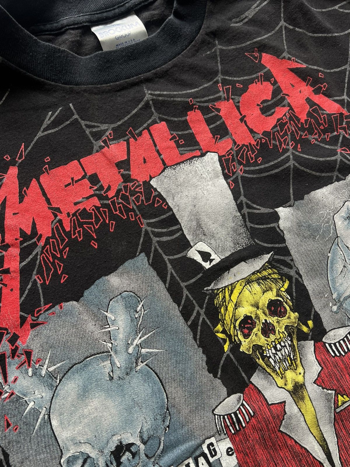 Band Tees 1992 Metallica Ringmaster Pushead Brockum shirt Size US XL / EU 56 / 4 - 5 Thumbnail