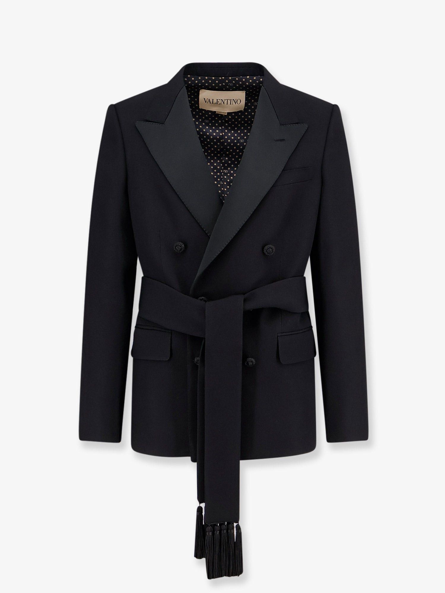 Valentino Virgin Wool Blazer With Belt Size US M / EU 48-50 / 2 - 1 Thumbnail