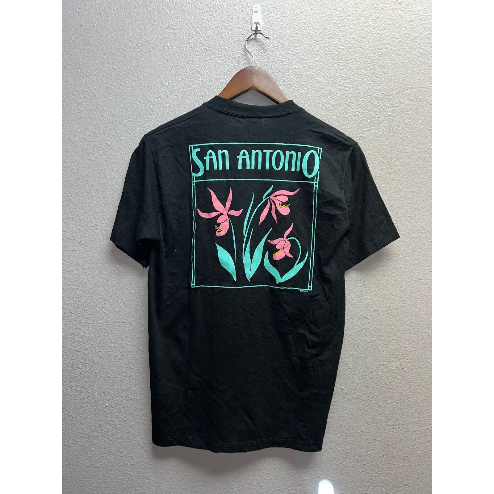 Jerzees Vintage San Antonio Shirt Test Print Black Moose Tee 80s M Size US M / EU 48-50 / 2 - 7 Thumbnail