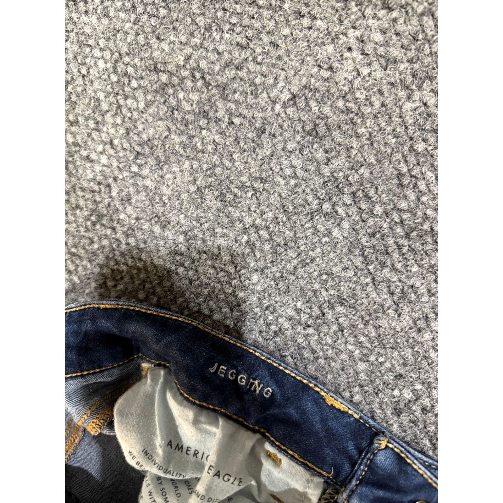 American Eagle Outfitters American Eagle Outfitters Jegging Jeans Womens 8 Long Dark Wash Blue Stretch 5-Pocket Denim High Rise Regular Inseam 30in Size 30" / US 8 / IT 44 - 7 Thumbnail