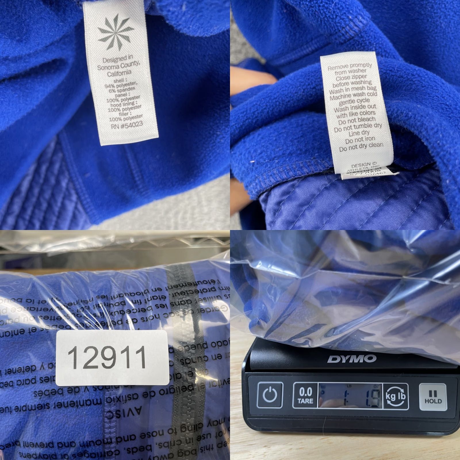 Athleta Athleta Jacket Womens Med Blue Running Fleece Gorpcore Futuristic Athleisure Gym Shirt Women Medium Blue Gorpcore Futuristic Athletic Jacket Size M / US 6-8 / IT 42-44 - 9 Thumbnail