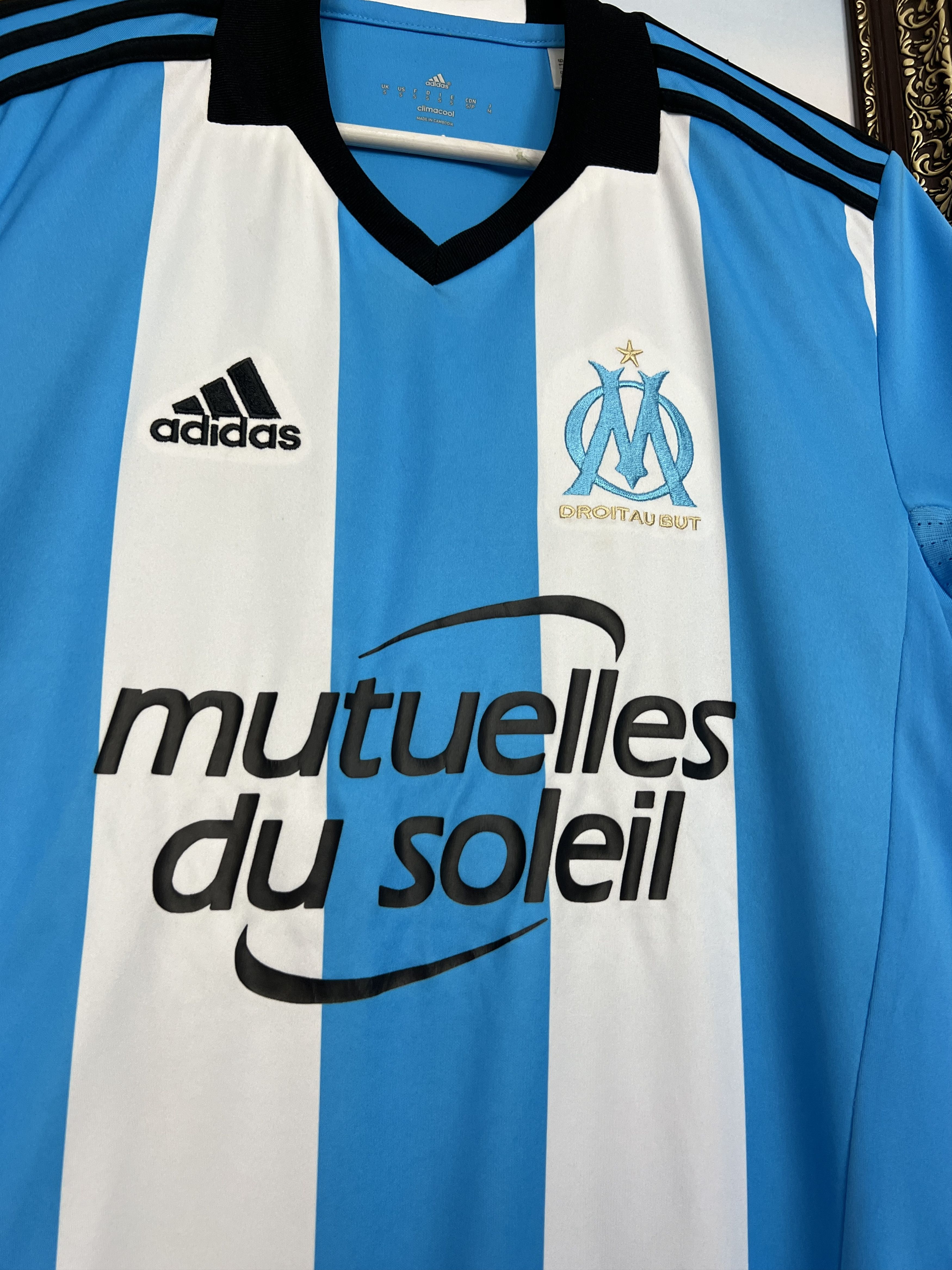 Adidas Marseille Third football shirt Soccer Jersey Trikot Rare Size US S / EU 44-46 / 1 - 3 Thumbnail
