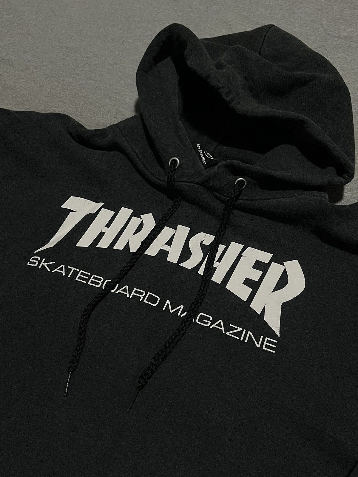Thrasher × Vintage Vtg Trasher Black Hoodie Size US L / EU 52-54 / 3 - 3 Thumbnail