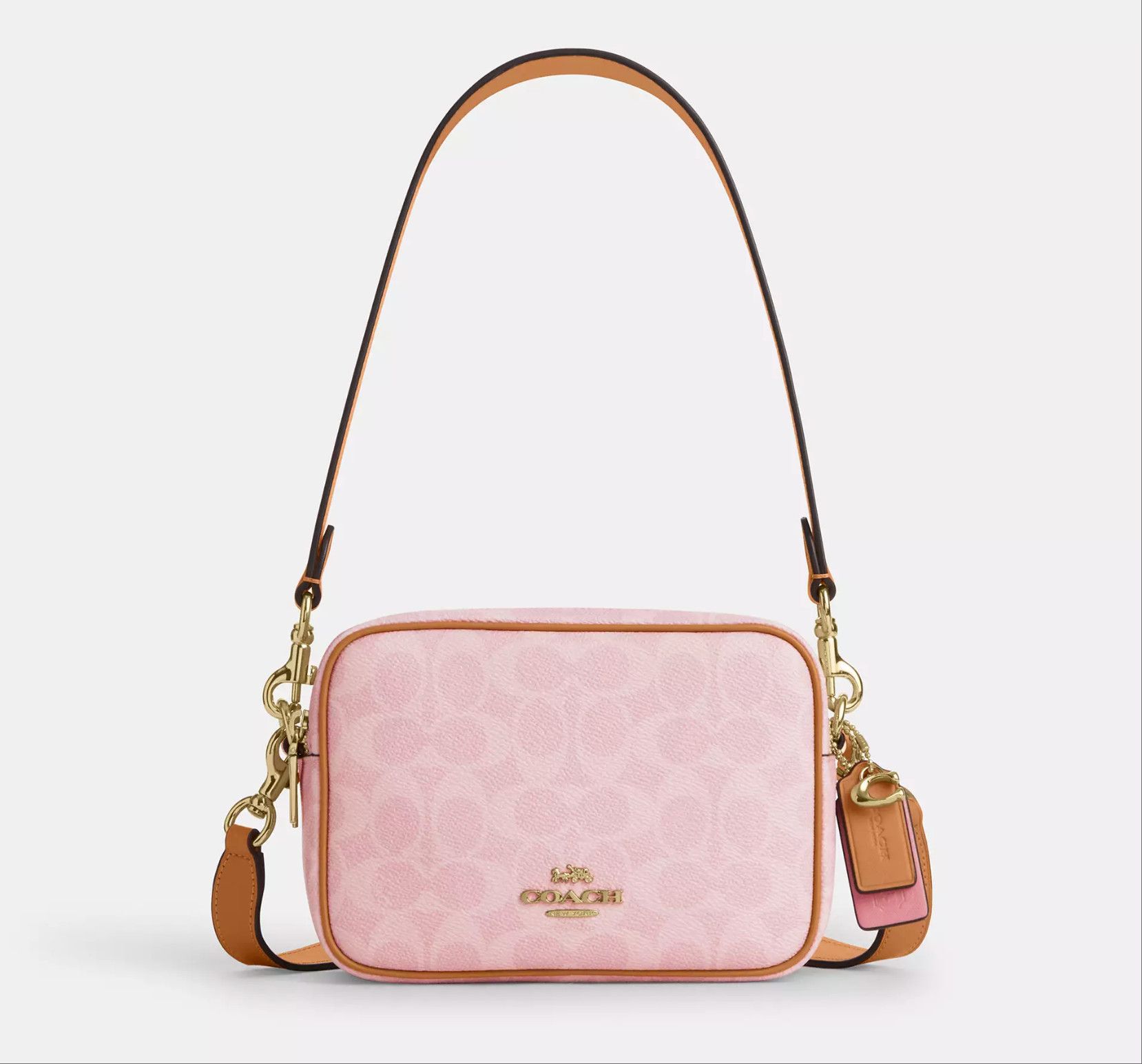 Coach Mini Carey Crossbody Bag In Signature Canvas With Charms Size ONE SIZE - 6 Thumbnail