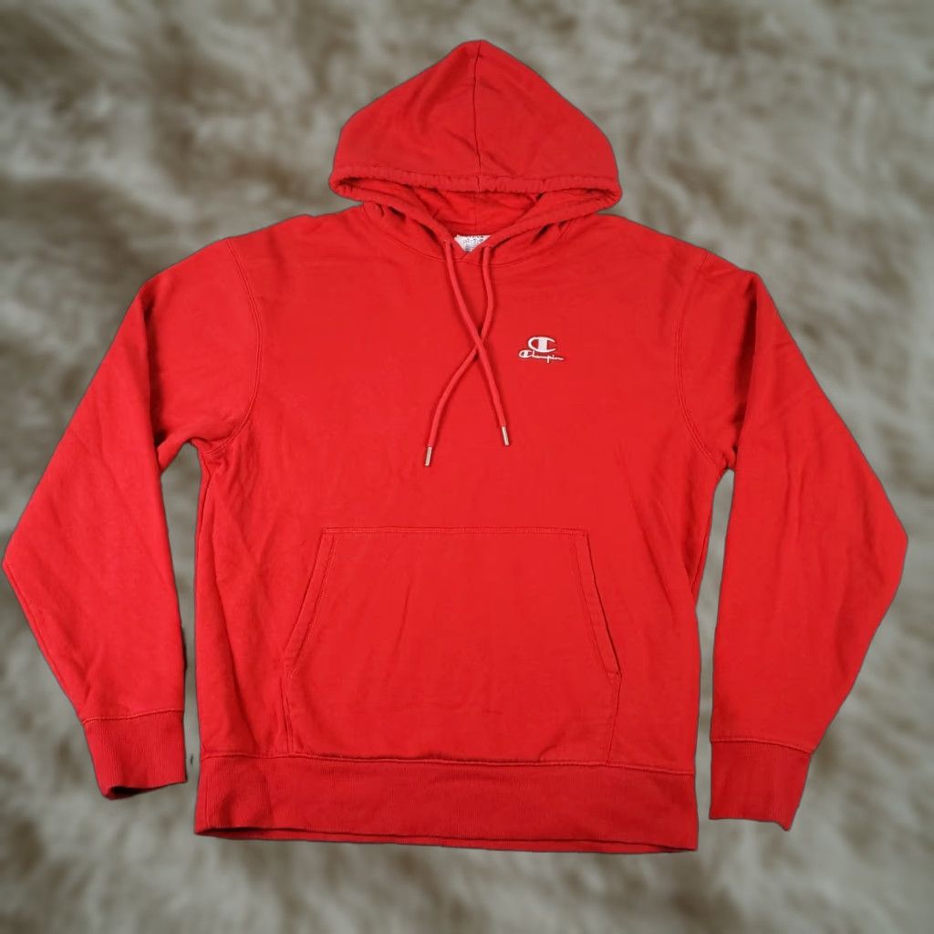 Champion Champion Hoodie Men's Medium Red Pullover Casual Sweatshirt with Logo Size US M / EU 48-50 / 2 - 1 Thumbnail