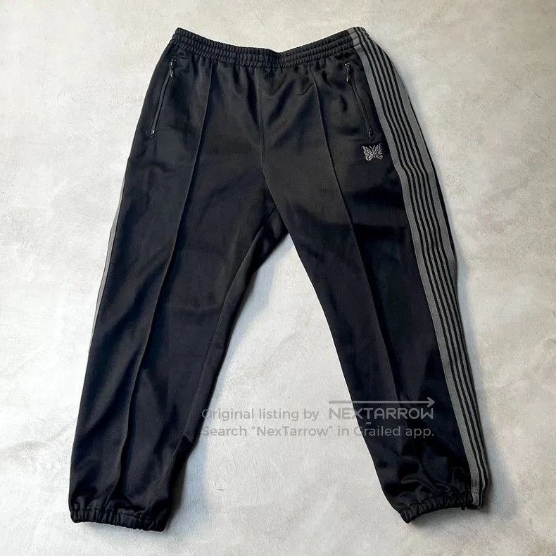 NEEDLES ZIPPED TRACK PANT POLY SMOOTH .