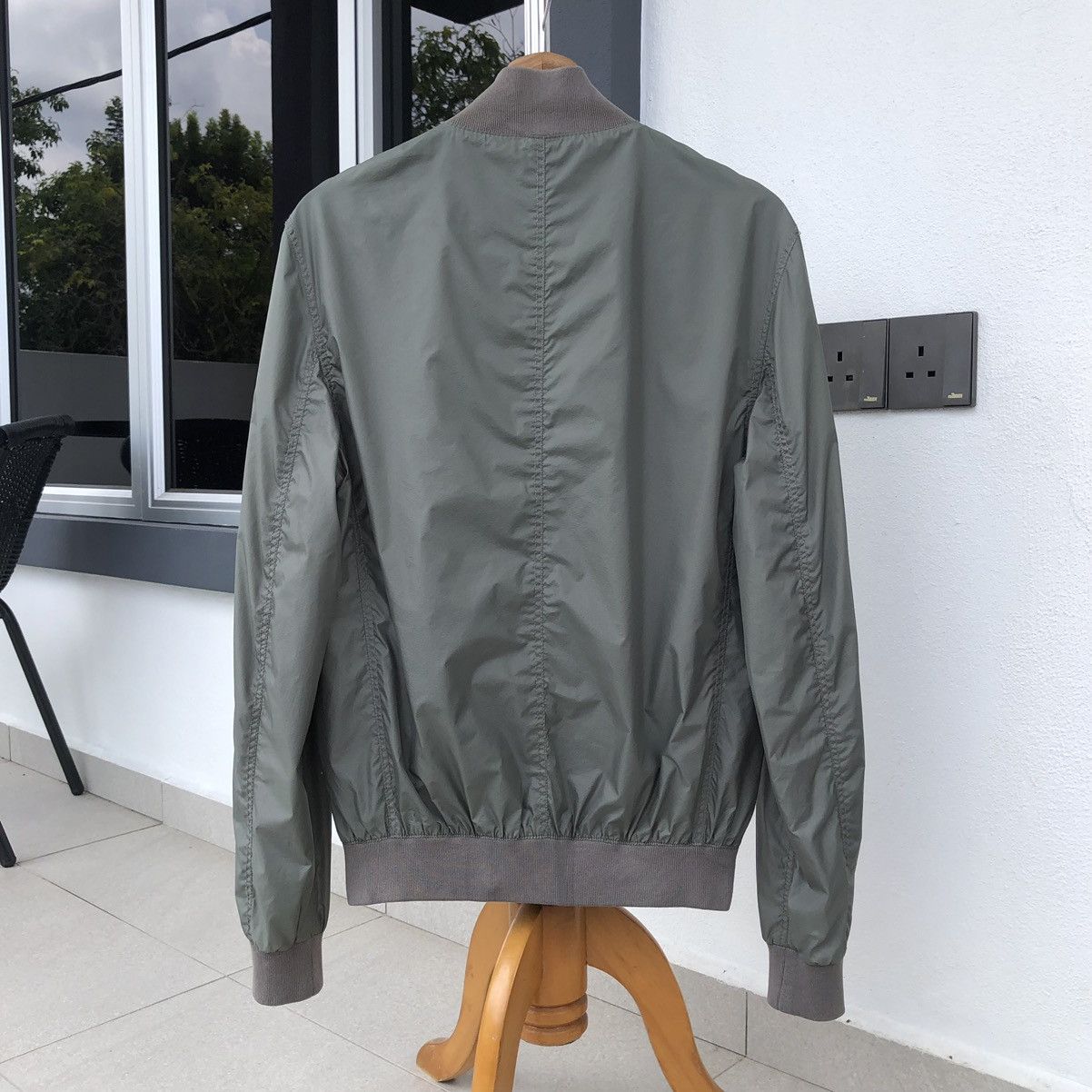 Burberry Burberry Brit Stonewashed Grey Zip Front Bomber Jacket Size US S / EU 44-46 / 1 - 3 Thumbnail