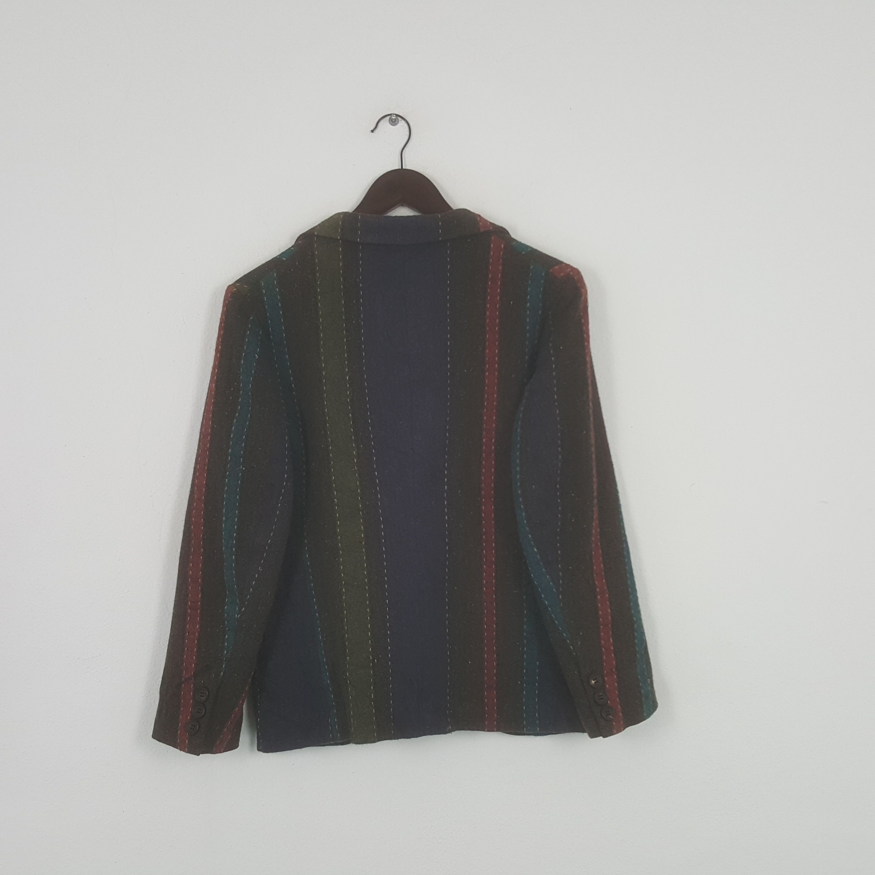 Yohji Yamamoto Vintage Y's by Yohji Yamamoto Striped Blazer Coat Size US XS / EU 42 / 0 - 2 Thumbnail