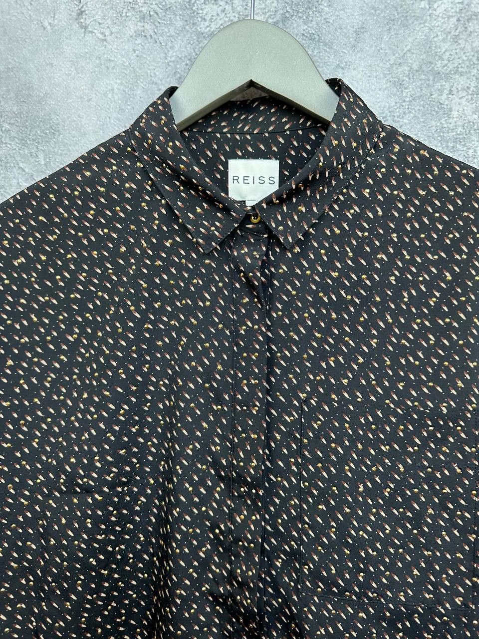 Reiss Reiss Muriel Shirt Button-Up Rhinestone Zip Sleeve Blouse Size S / US 4 / IT 40 - 4 Thumbnail