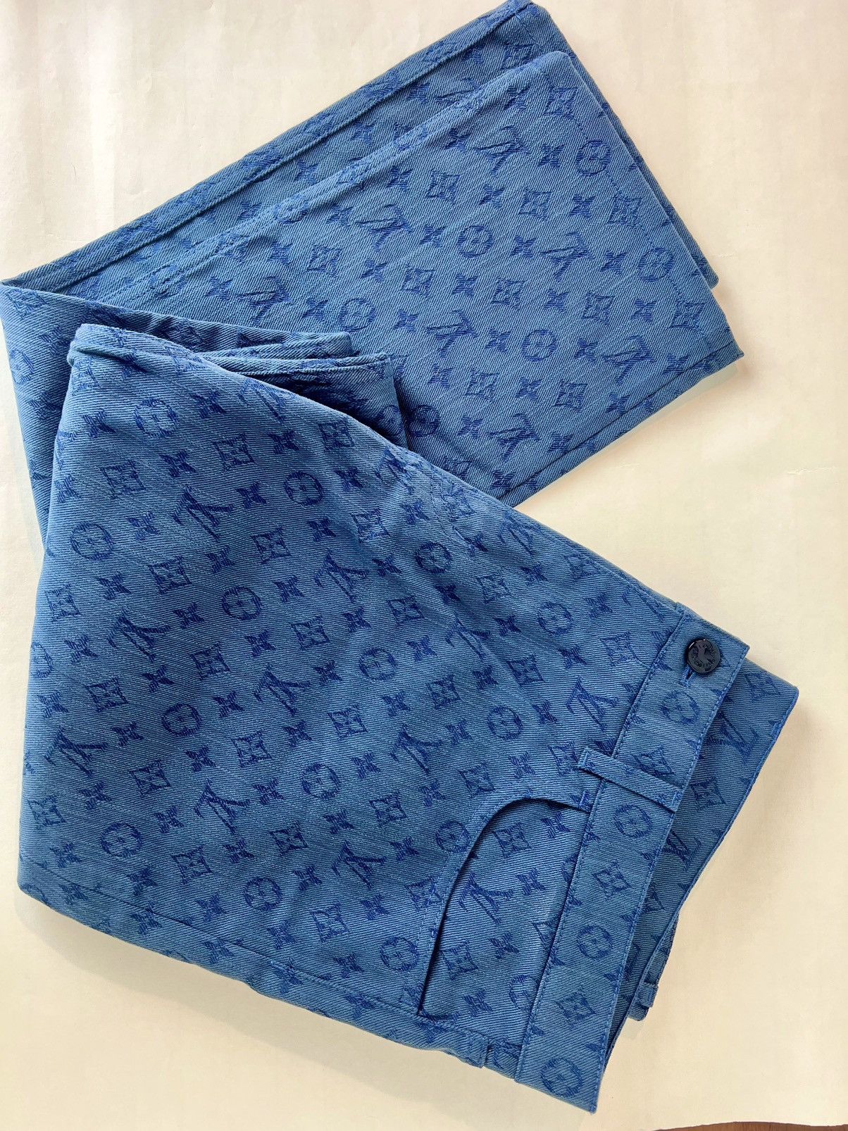 Louis Vuitton Louis Vuitton x Virgil Abloh SS19 Monogram Denim - RM192M Size US 38 / EU 54 - 2 Thumbnail
