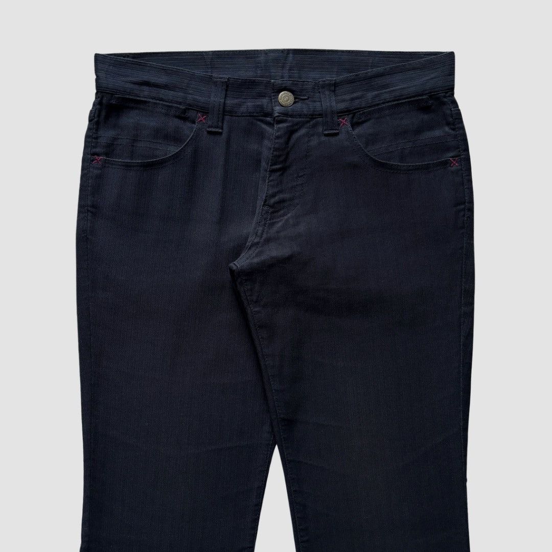 Tornado Mart 2000s Tornado Mart Black Low-rise Slim Bootcut Pants Size US 30 / EU 46 - 2 Thumbnail