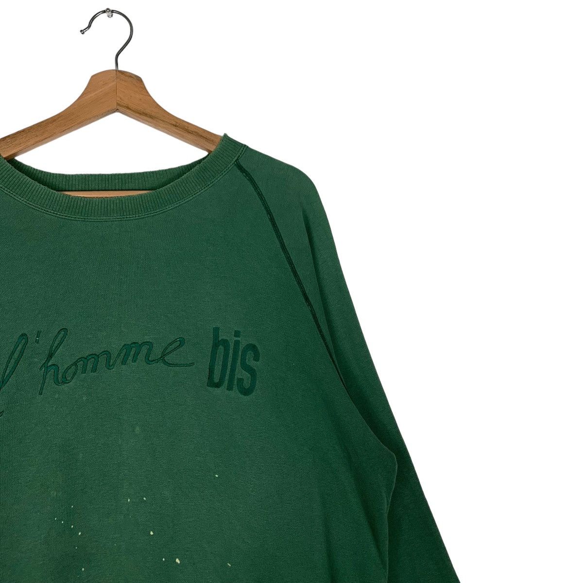 Japanese Brand Trashed L'Homme Bis Embroidery Big Logo Sweatshirt #0791-C36 Size L / US 10 / IT 46 - 4 Thumbnail