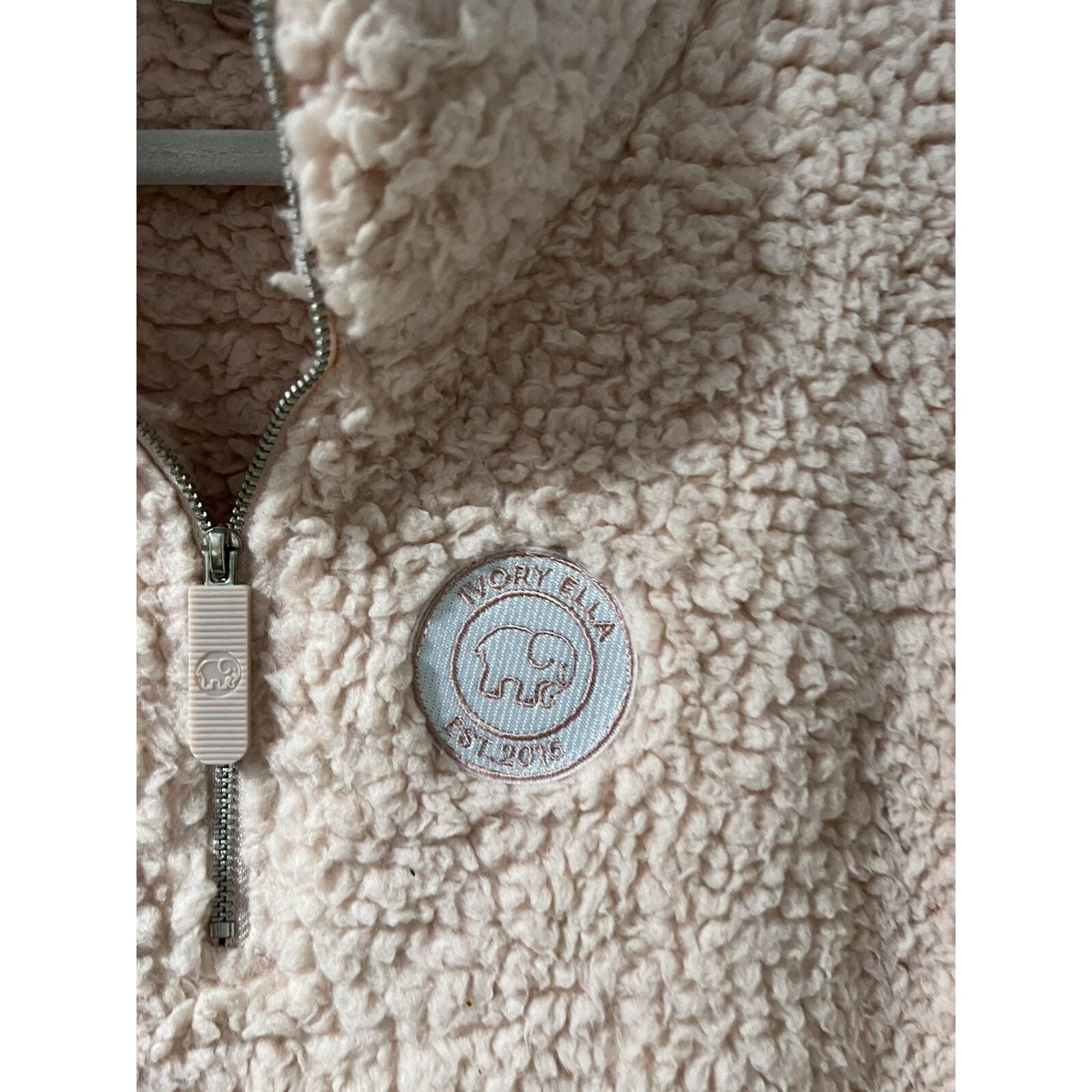 Alessandro Dell'acqua Ivory Ella Quarter Zip Sherpa Pullover Sepia Size M A001355 Size M / US 6-8 / IT 42-44 - 5 Thumbnail