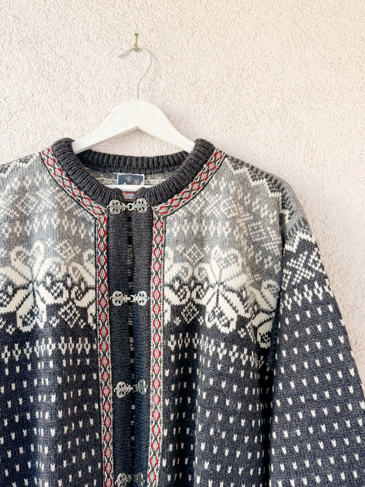 Dale Of Norway VTG 90s Men Warm Heavyweight Wool Cardigan Dale Of Norway L Size US L / EU 52-54 / 3 - 3 Thumbnail